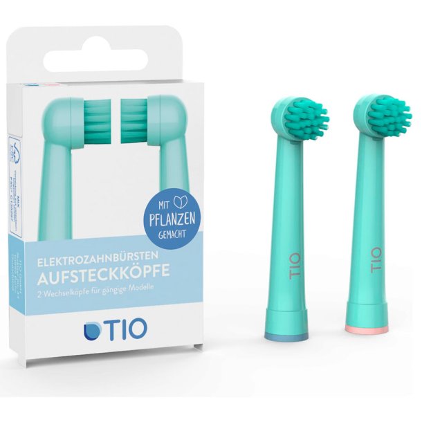 Hllbara borsthuvuden fr Oral-B Tio Tiomatik Grgrn Biobaserad