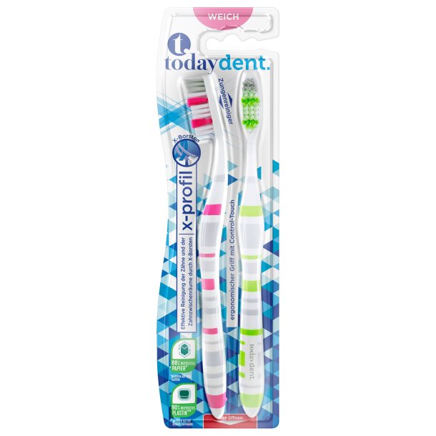 Today Dent X-Profile SOFT Tandbrster 2 stk.