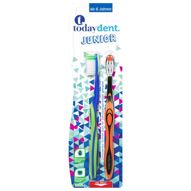 Today Dent JUNIOR Tandbrster til Brn 2 stk.