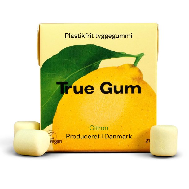Luonnollinen Xylitol purukumi True Gum Sitruuna