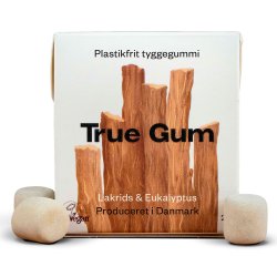 Naturlig Tyggegummi True Gum Lakrids &amp; Eukalyptus