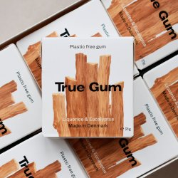 Naturlig Tyggegummi True Gum Lakrids &amp; Eukalyptus