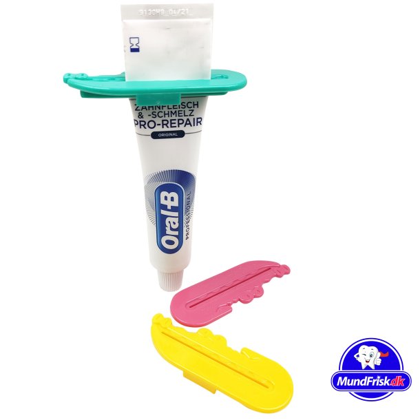 3 stk. Tubeklemmer MundFrisk Crocodile Tubepresser