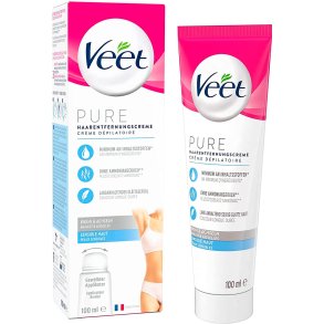 Veet Hrfjerningscreme Pure Bikini & Armpits 100 ml.