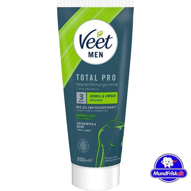 Veet Men Hrfjerningskrem Total Pro 200 ml.