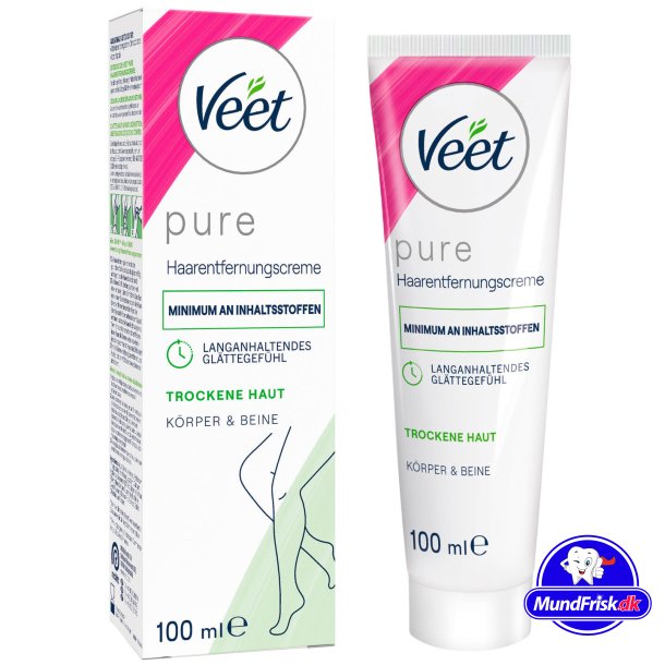 Veet Haarentfernungscreme f&uuml;r trockene Haut, K&ouml;rper und Beine, 100 ml.