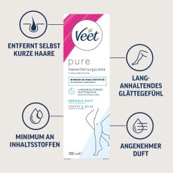 Veet Hrfjerningscreme Krop &amp; Ben Sensibel Hud 100 ml.