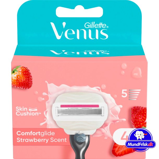 Gillette Venus Comfortglide Barberblad Strawberry 4 stk.