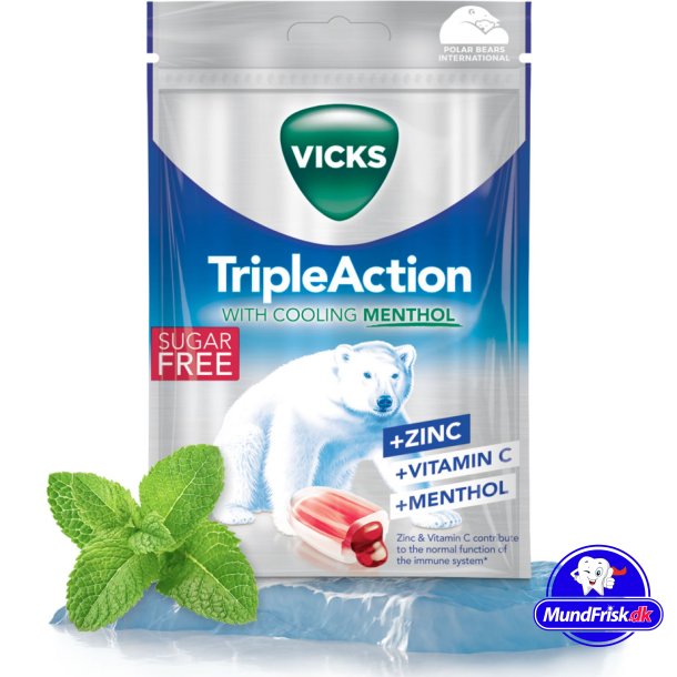 Vicks Halspastiller Triple Action Plus 72 gr.