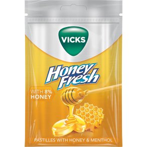Vicks Halstabletter Honey Fresh 72 gr.