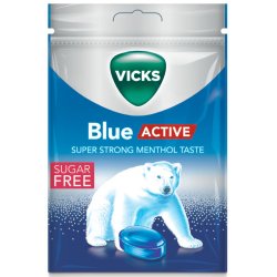 Vicks Halstabletter Blue Active 72 gr.