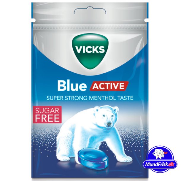 Vicks Halstabletter Blue Active 72 gr.