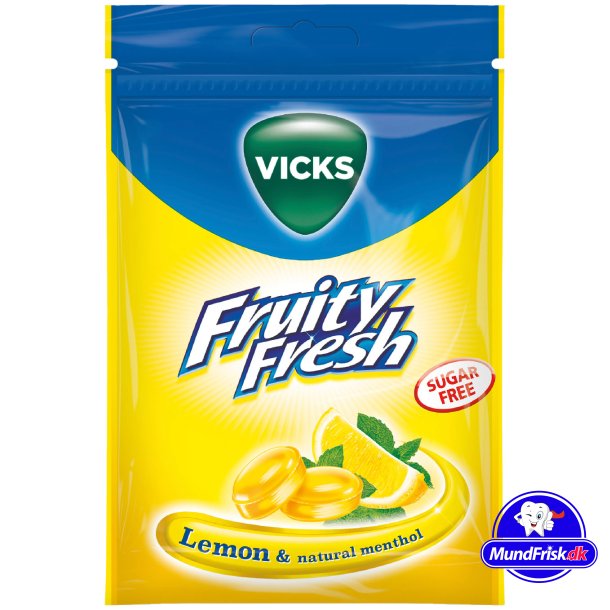 Vicks Halspastillen Fruity Fresh Lemon Plus 72 gr.