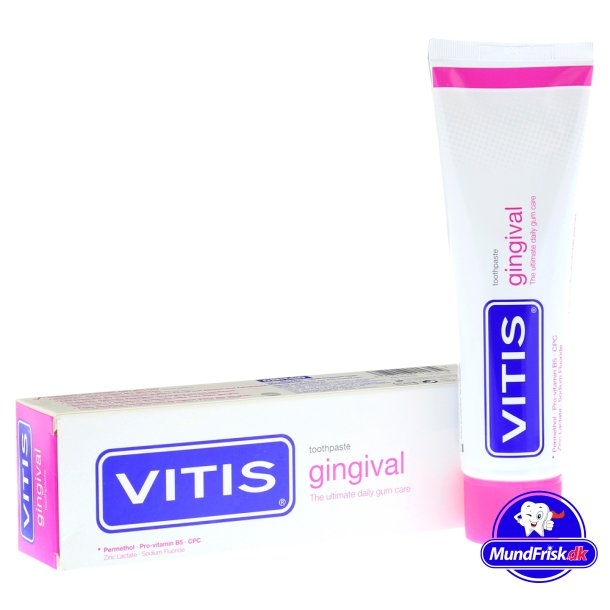 Vitis Tandpasta Gingival Mod Isninger &amp; Flsomt tandkd 100 ml