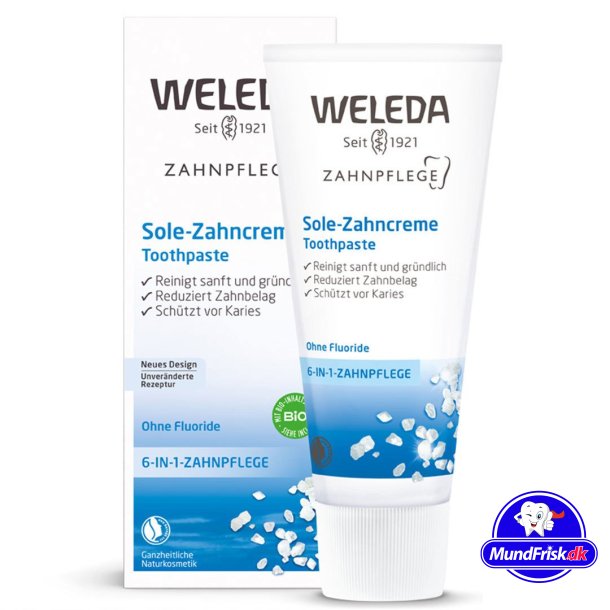Weleda Sole Tandkrm Salt Organisk Fluorfri 75 ml