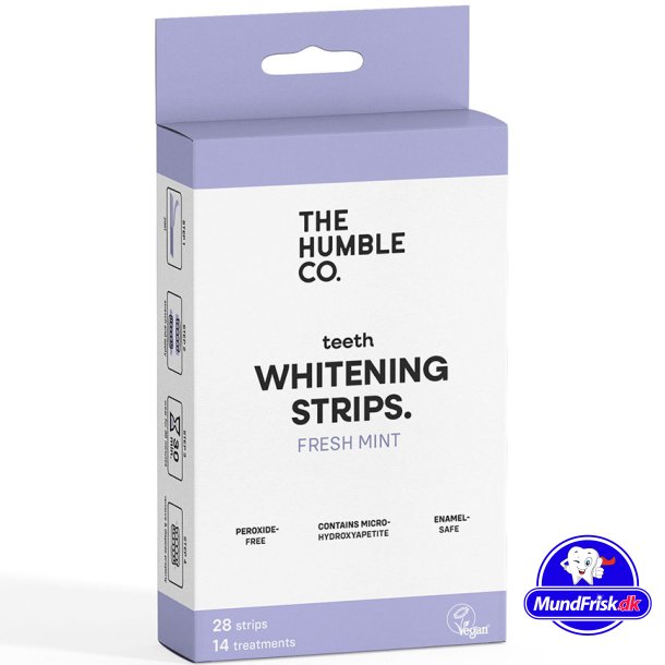 Naturlig Micro-Hydroxyapatite Whitening Strips THE HUMBLE Co. Mint 28 stk.