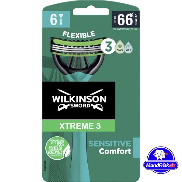 Wilkinson Engangsskrabere Extreme 3 Sensitive Comfort 6 stk.