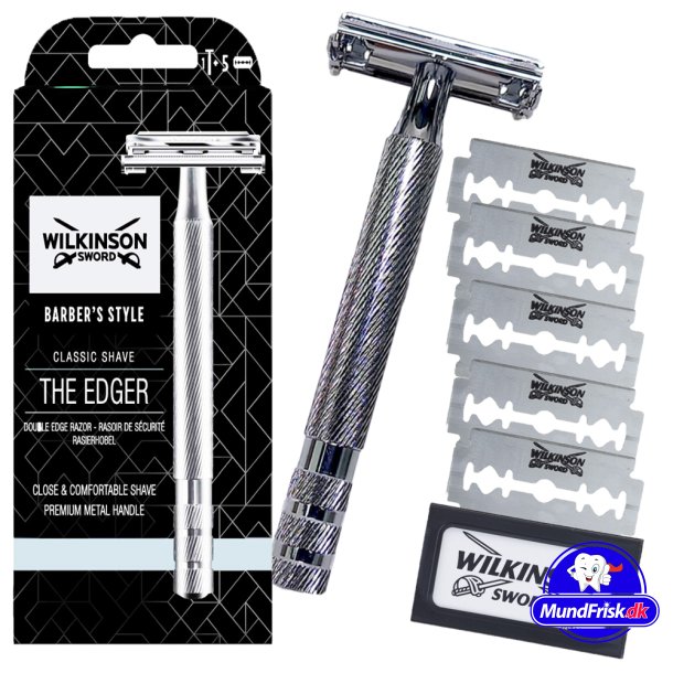Wilkinson Sword Classic Vintage Barberhvel + 6 barberblader