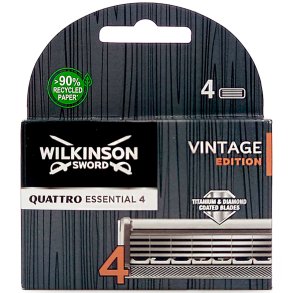 Wilkinson Sword Quattro Vintage barberblader 4 stk.