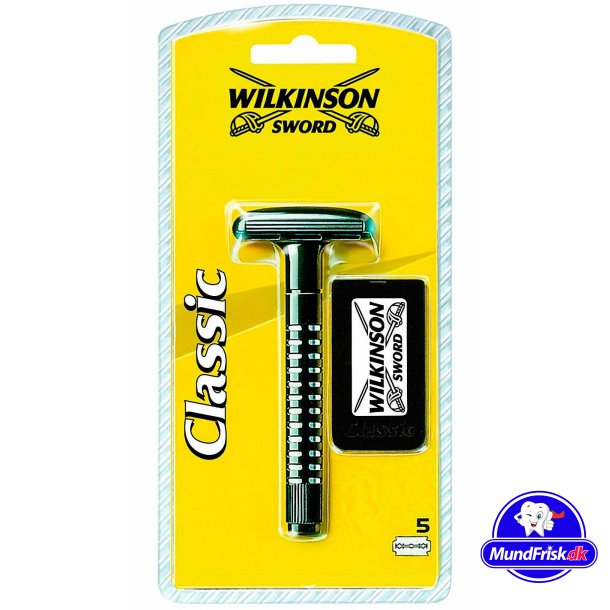 Wilkinson klassisk barberhvel + 5 barberblader
