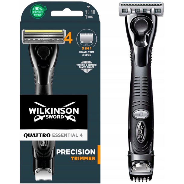 Wilkinson Titanium Barberskraber Quattro Essential 4 Precision Trimmer