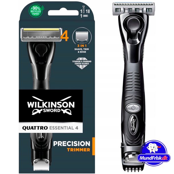 Wilkinson Titanium Barberskraber Quattro Essential 4 Precision Trimmer