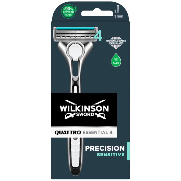 Wilkinson Titanium Razor Quattro Essential 4 Precision Sensitive