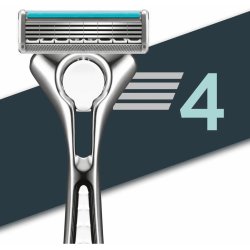 Wilkinson Quattro Essential 4 Titanium Barberskraber + 9 Sensitive Barberblade