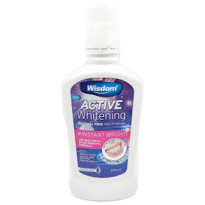 Whitening Mouthwash Wisdom Active Instant Bright 500 ml