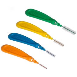 Spaltebrster 25 stk. Wisdom Proflex 0,45 mm. ISO 1 ORANSJE