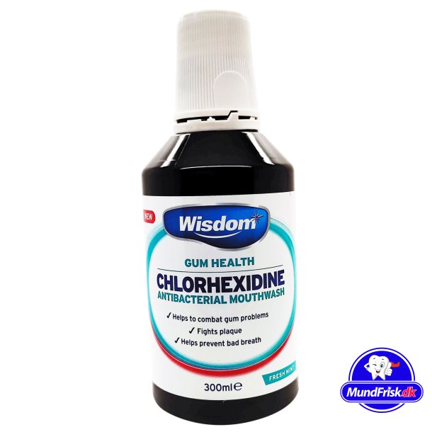 Wisdom Mouthwash Chlorhexidine Fresh Mint 300 ml