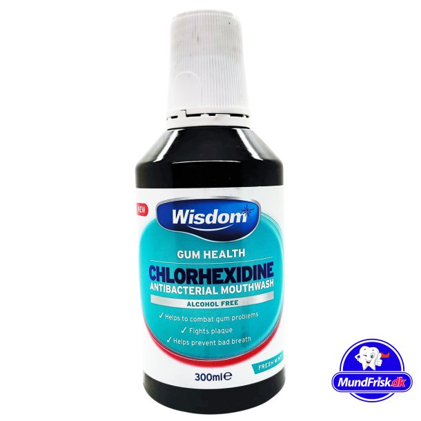 Chlorhexedin suuvesi Wisdom Fresh Mint Alkoholiton 