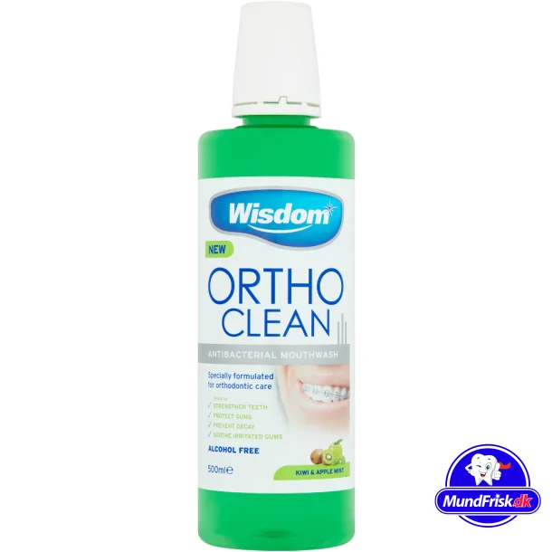Mundskyl Wisdom ORTHO Clean Antibakterial 500 ml