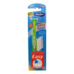 WISDOM Easy Floss Daily Flosser + 25 Refills