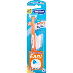 WISDOM Easy Floss Daily Flosser + 25 Refills