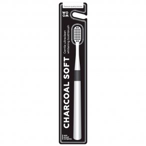 Woom Soft Charcoal Tannbrste med myk bust