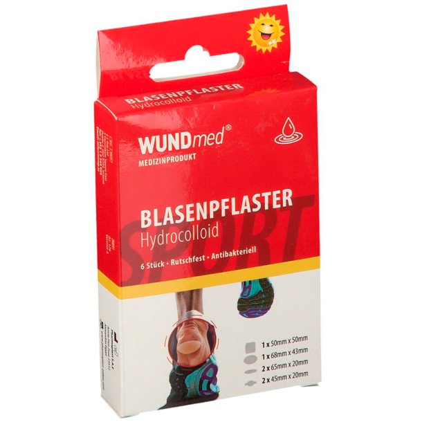 WundMED Hydrocolloid Blister Gips Transparent 6 st.