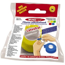 WundMED sjlvhftande bandage 4,5 mx 2,5 cm Latexfritt