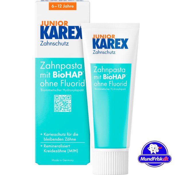 Hydroxyapatite Kinderzahnpasta KAREX Junior BioHAP 65 ml