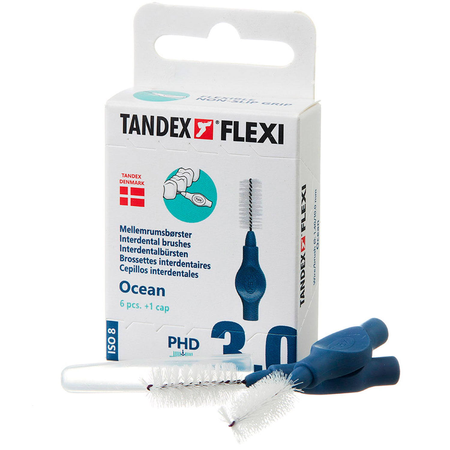 Tandex Flexi Mellemrumsbørster 6 stk. ISO 8 OCEAN