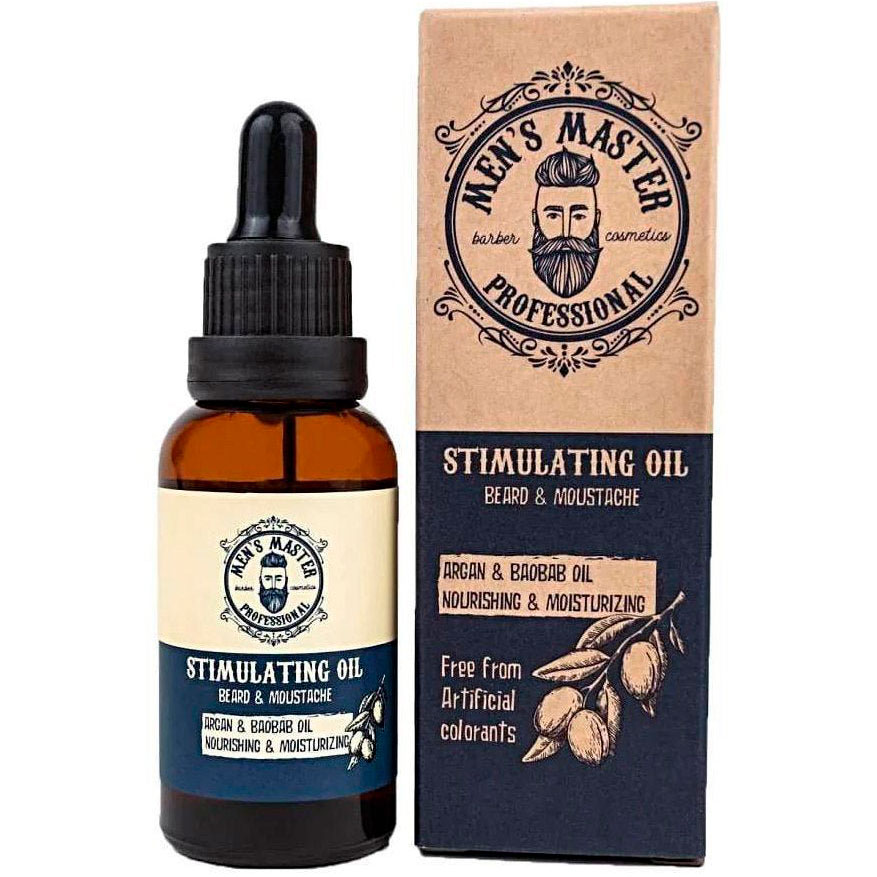 Skægolie MEN's MASTER Mens Master Professional Stimulating Oil (Beard & Moustache) 30 ml