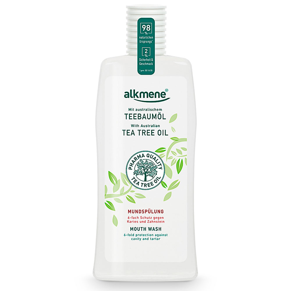 Alkmene Tea Tree Mundwasser Oil mit Fluorid 500 ml