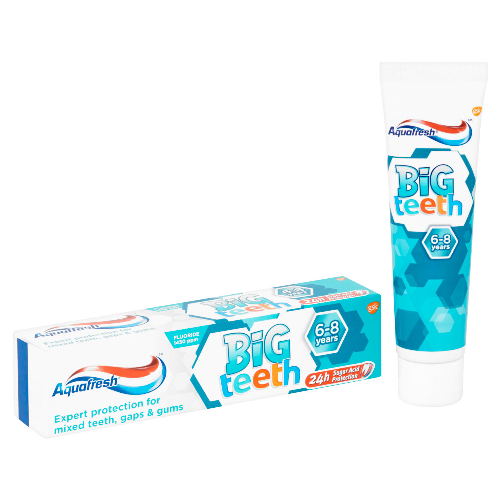 Aquafresh Børnetandpasta Big Teeth Junior 6+ år