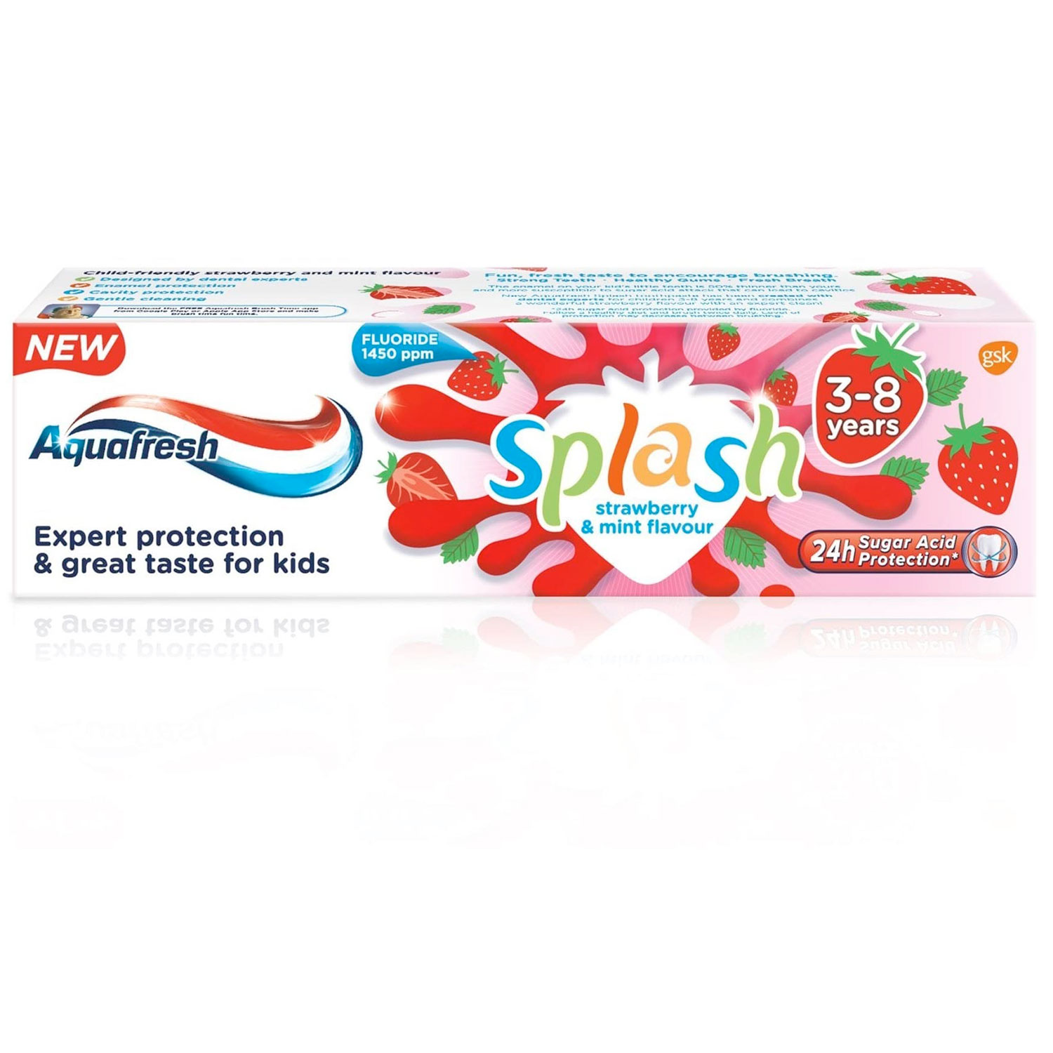 Aquafresh Kinderzahnpasta Splash Strawberry 3-8 Jahre 50 ml