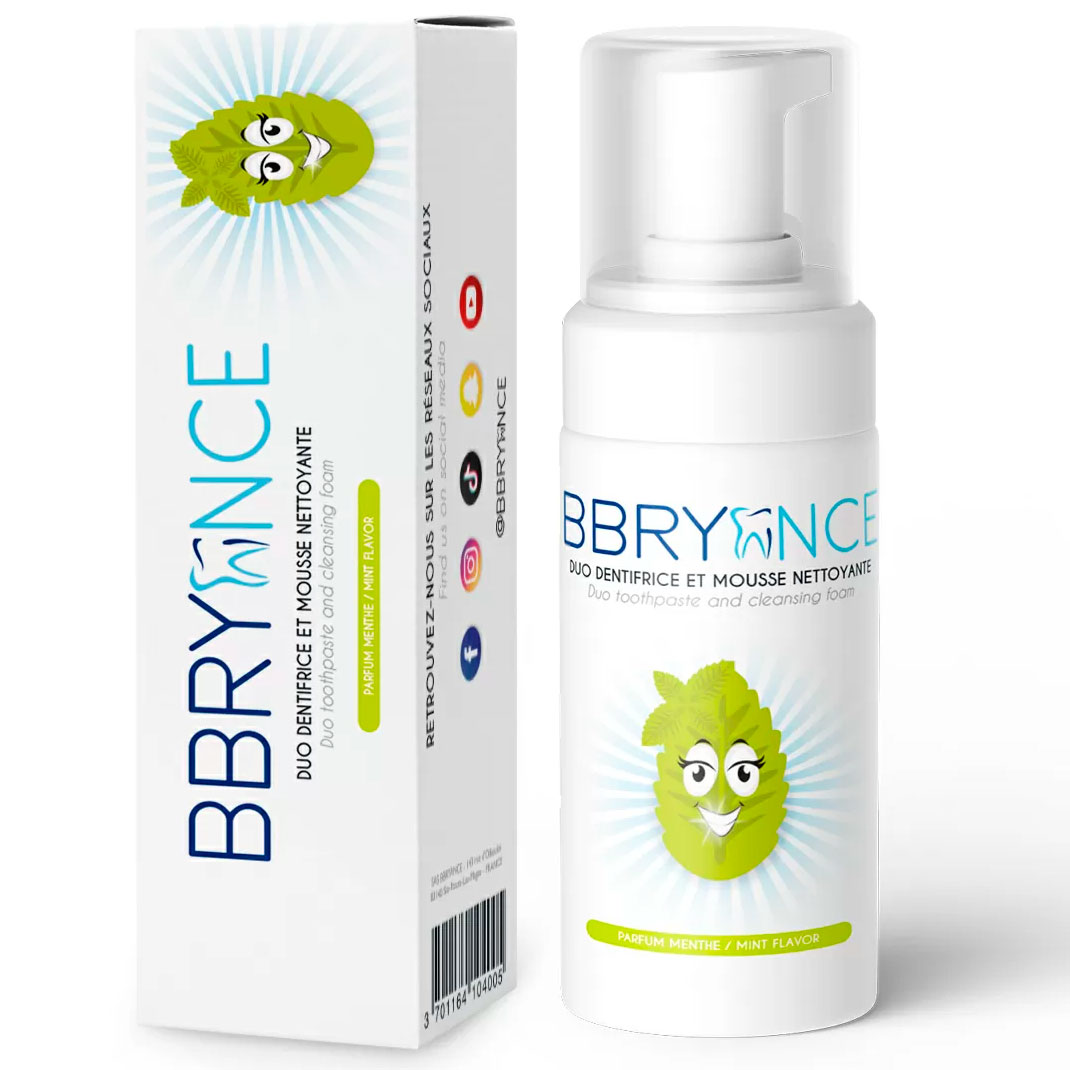 Zahnaufhellungsschaum-Zahnpasta Bbryance 2-in-1- Whitening