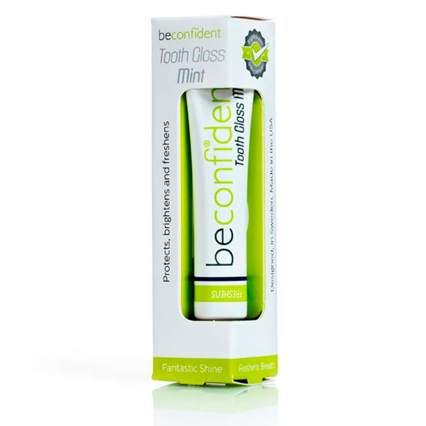 Zahnaufhellende Zahnpasta Beconfident Tooth Gloss Mint 10 ml.