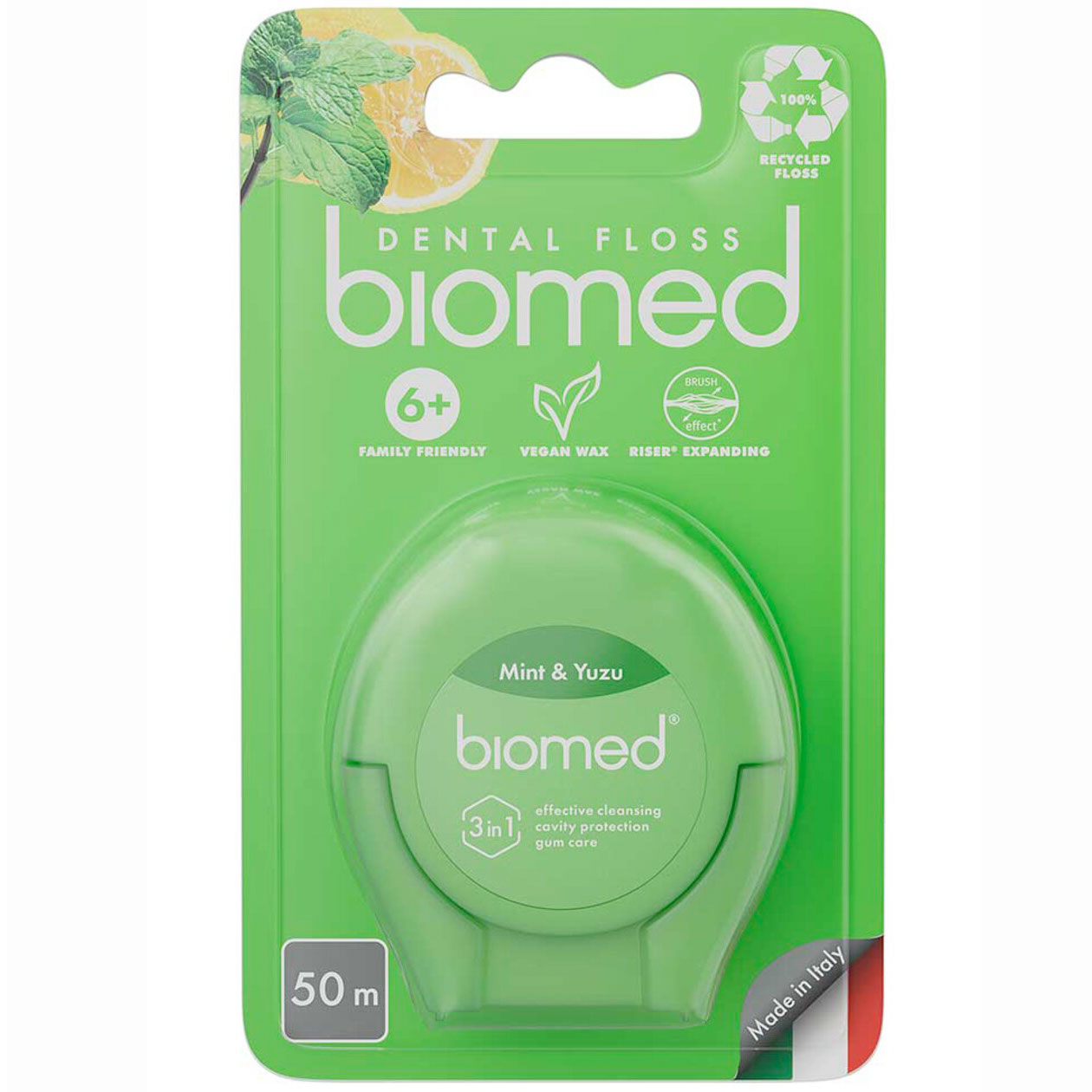 Biomed Zahnseide Mint & Yuzu 50 mtr.