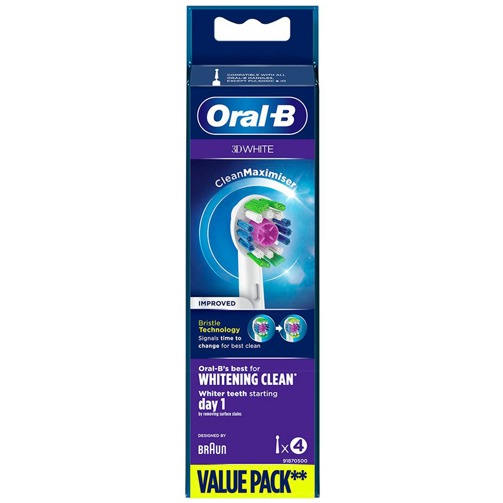 Oral-B 3D White Bürstenköpfe CleanMaximiser 4 Stk.