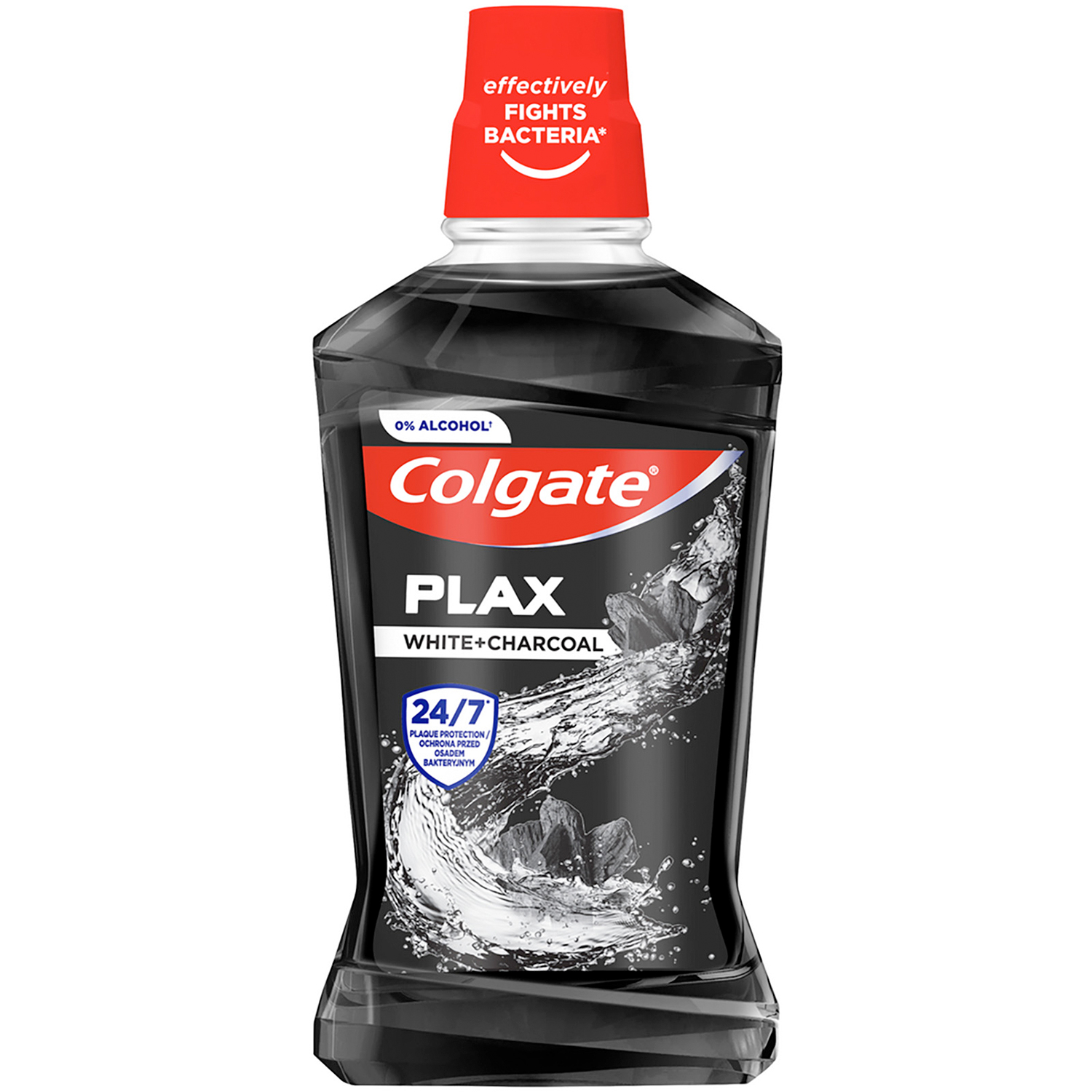 Whitening Mundwasser COLGATE Plax White +Charcoal 500 ml.