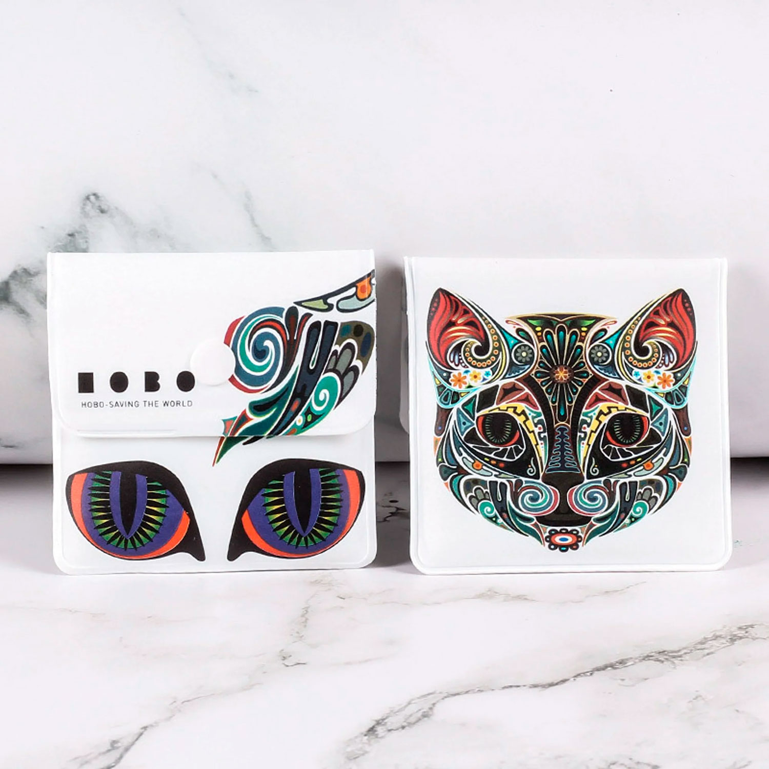 Taschenaschenbecher Abstrakte Motive Tiere KATZE